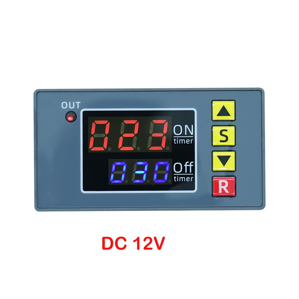 Цифровое реле времени AC 110V 220V DC 12V 24V, светодиодный дисплей 0-999, циклический таймер, управляющий переключатель, реле времени, переключатель задержки времени