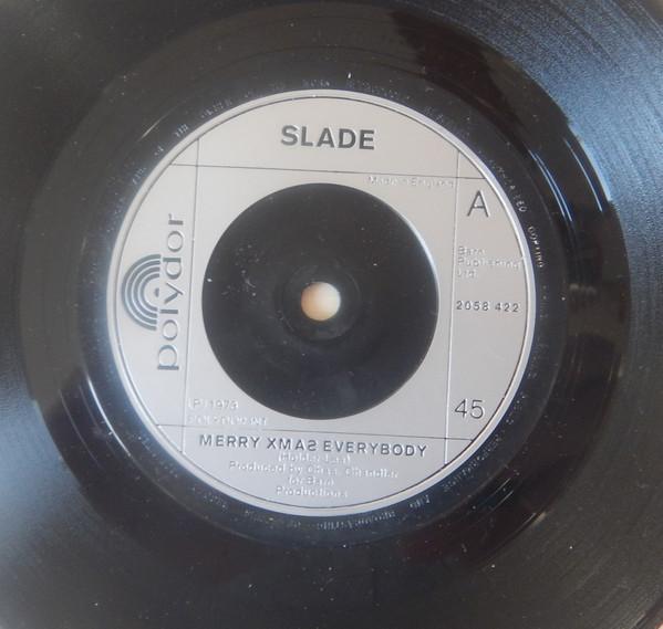 7inch Record SLADE - Merry Xmas Everybody 2058422 Polydor 1973 UK Rock Used