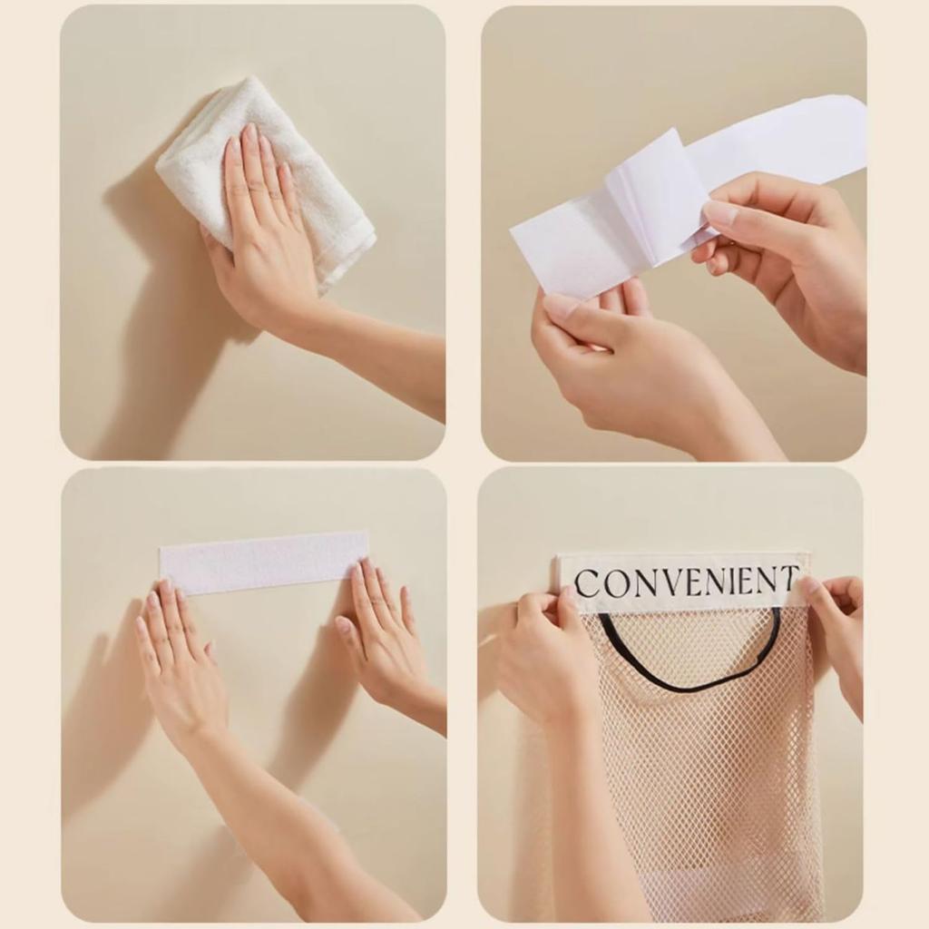 1-5 шт. Компактный настенный органайзер для пластиковых пакетов, многоразовая эластичная сетчатая стойка для хранения для кухни, пакетов для одежды