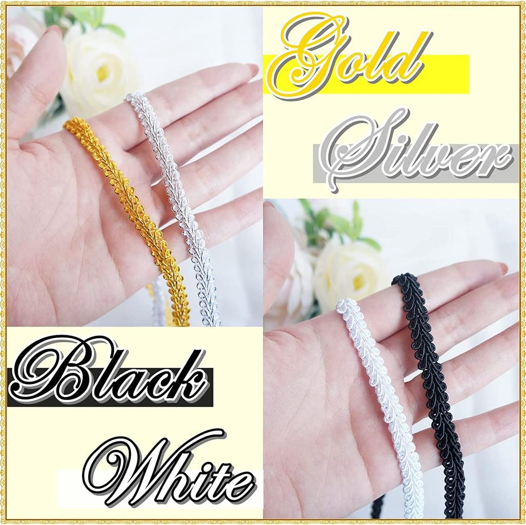 Лента Moonfarm Handicraft Blade Ширина приблизительно 7 мм x Форма листа Тонкая обрезка 5~42 м (Золото, 42м)