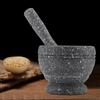Spice Grinder Pestle Set Spices Mortar Pestle Set, Stone Grinder Granite Mortar Mortar Pestle Set, 6 Inch for Home Kitchen