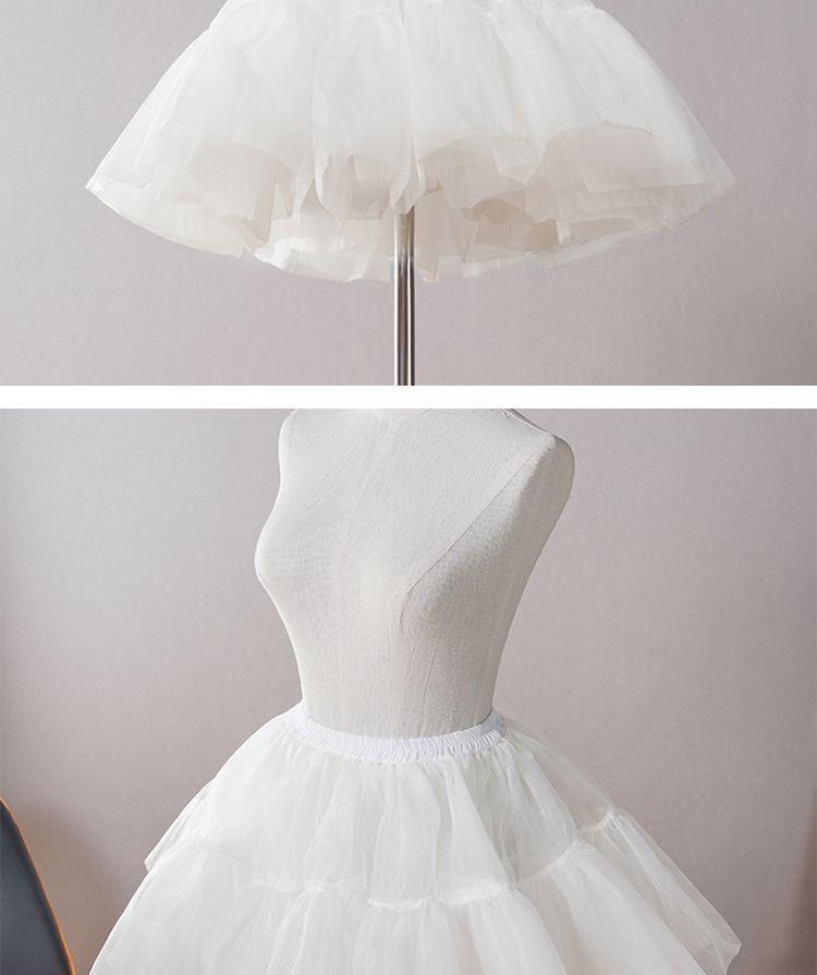 Повседневный мини-подъюбник из мягкого тюля в стиле Лолита – 35 см, без косточек, поддержка для косплея