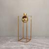 Metal Crafts Geometric Boxes Gold Frame Spherical Abstract Sculpture Metal Decorative Figurines Home Decoration Accessories