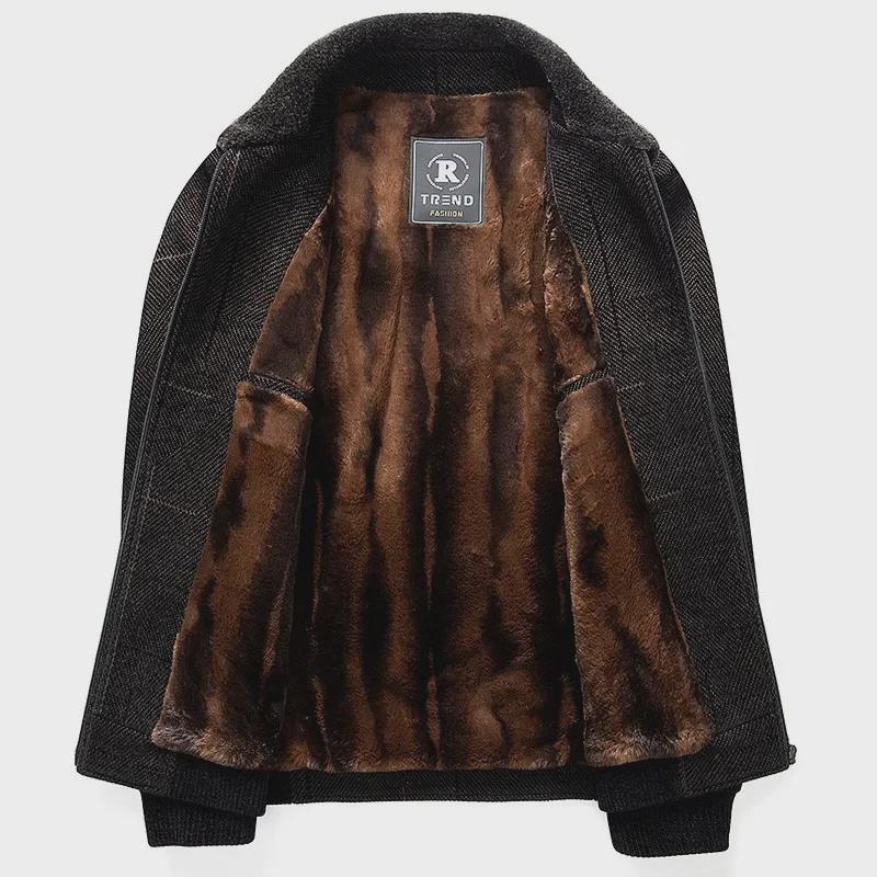 Men’s Chenille Winter Coat: Thickened Velvet Jacket for Middle-Aged & Elderly Dad