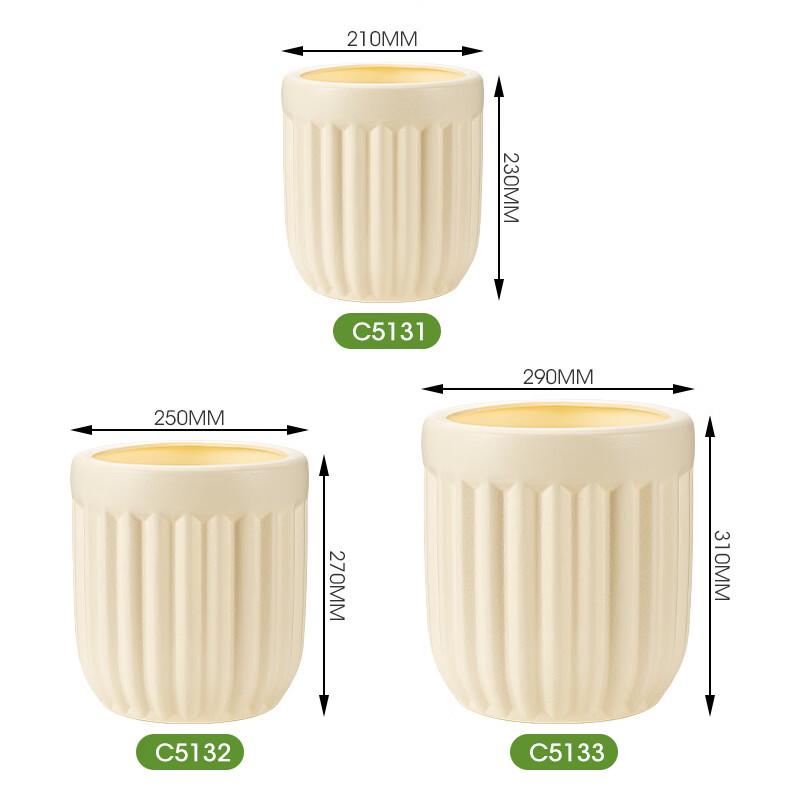 Ying Tang Imitation Cement Large Plastic Floor Flower Pot