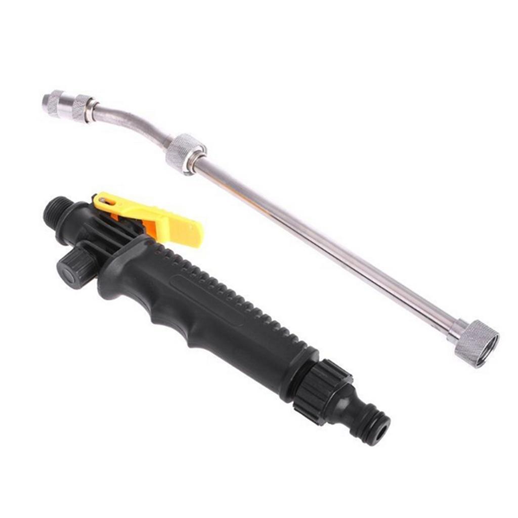 2-in-1 High Pressure Washer Adjustable Nozzles Detachable Hose Fit Standard Hose Car Washing Wand