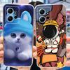 For Xiaomi Redmi Note 12 Case Redmi Note12 4G Global Cute Painted Soft Silicone TPU Phone Back Cover Bumper