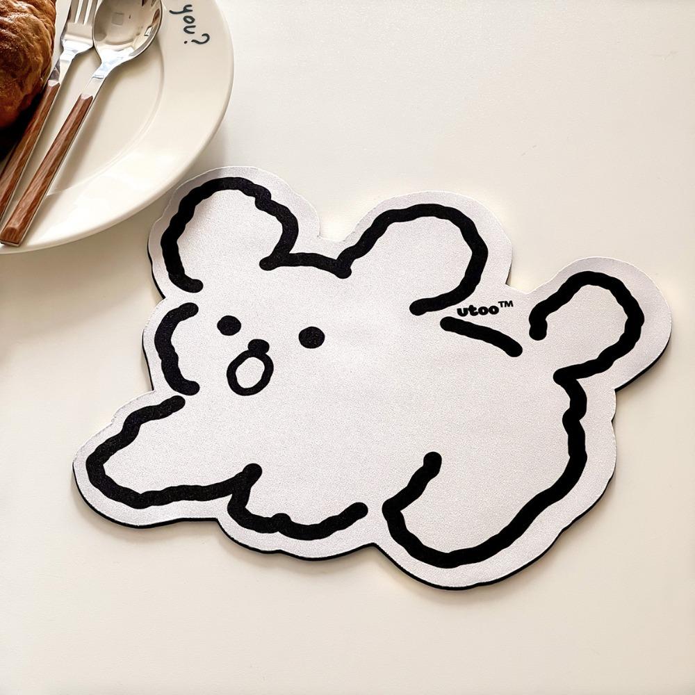 Мультяшный коврик для мыши с животными Водонепроницаемый коврик для мыши Удобный настольный коврик для клавиатуры Дом