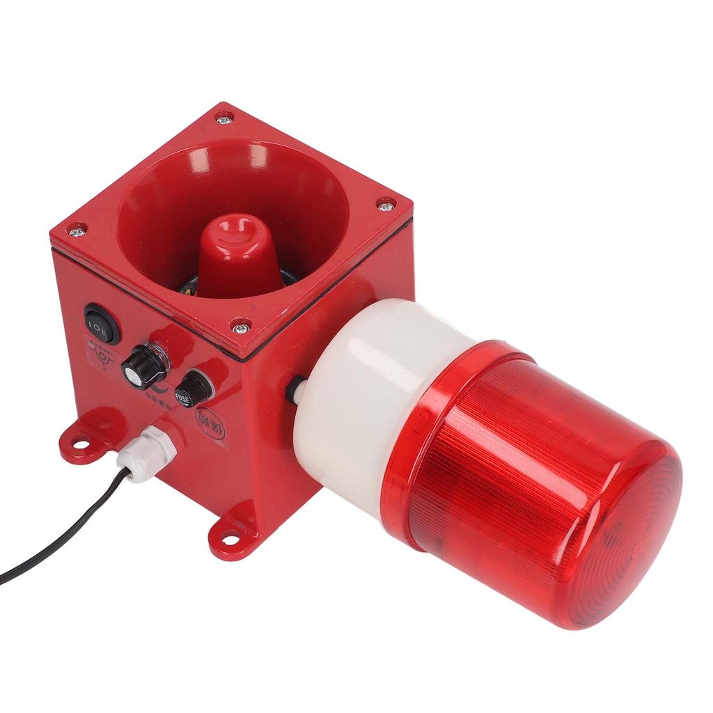 Промышленная сигнальная лампа 120 дБ Звуковая и визуальная сигнализация Водонепроницаемая охранная стробоскопическая лампа