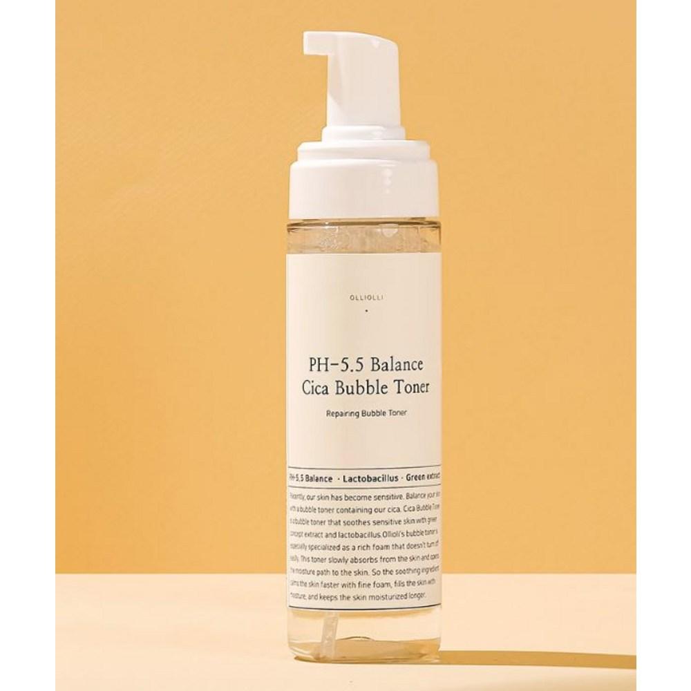 OLLIOLLI pH5.5 Balance Cica Bubble Toner, 200 мл, 1 шт.