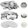 HIRAISM Round Buttons, 100-Piece Set (58mm), for DIY Handmade Badges and Parts