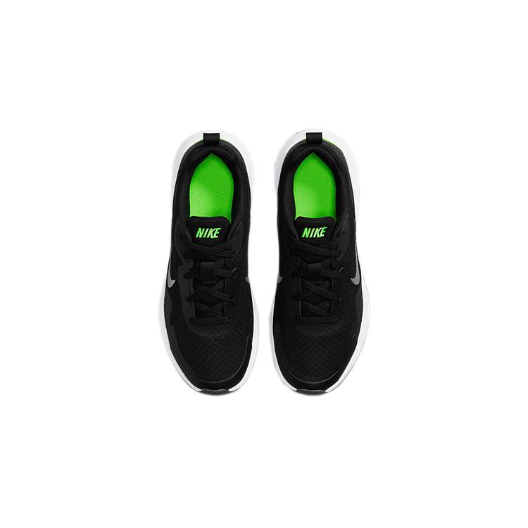 Nike Детские кроссовки для бега Wearallday Низкие Черно-бело-зеленые Подростковые CJ3816-015