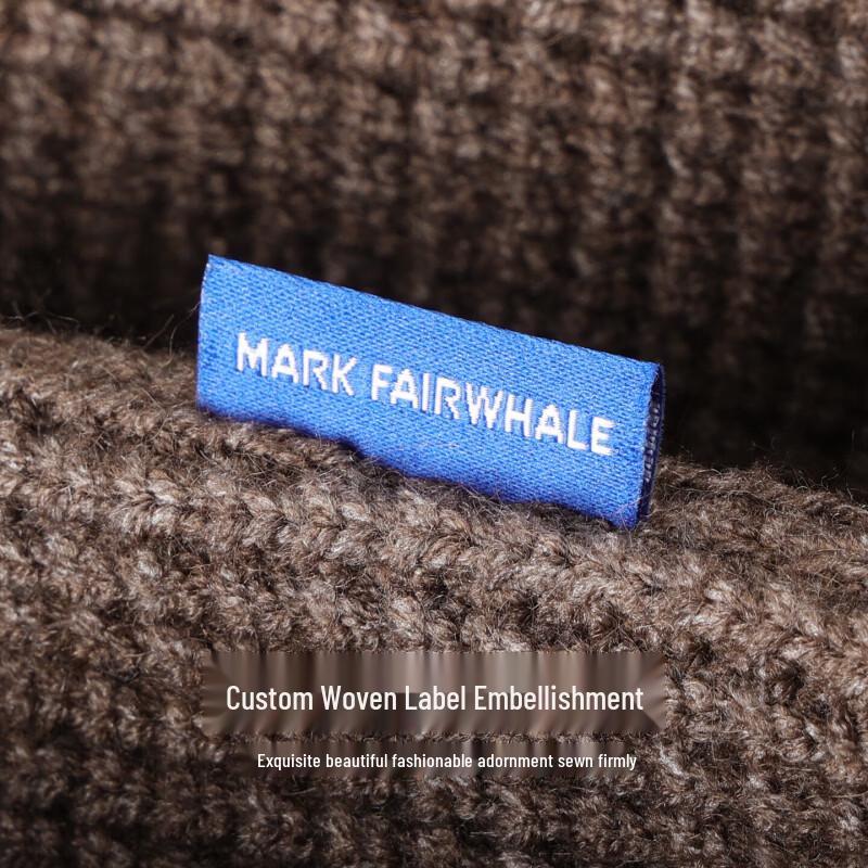 Mark Fairwhale Men's Textured Crew Neck Knit Sweater