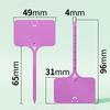 100Pcs T-type Sign Tags Garden Plant Labels Plastic Name Tag Writable Plastic Marker Tags