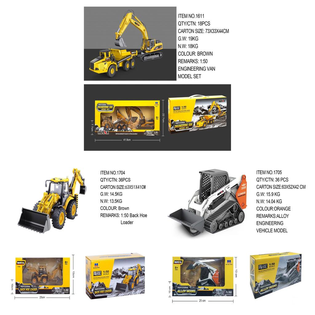 Construction Truck Model 150 Alloy Heavyduty Excavator With Diy Features For Collectors