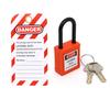 Industrial Safety Padlock LOTO Lockout Nylon Engineering Lock Personal Power Lockout 38mm Nylon Shackle Manufacturer