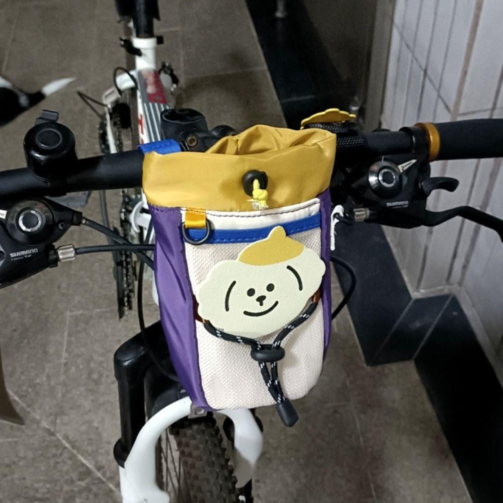 Polyester Cycling Front Bag Storage Bicycle Hanging Pouch Cycling Outdoor Sports