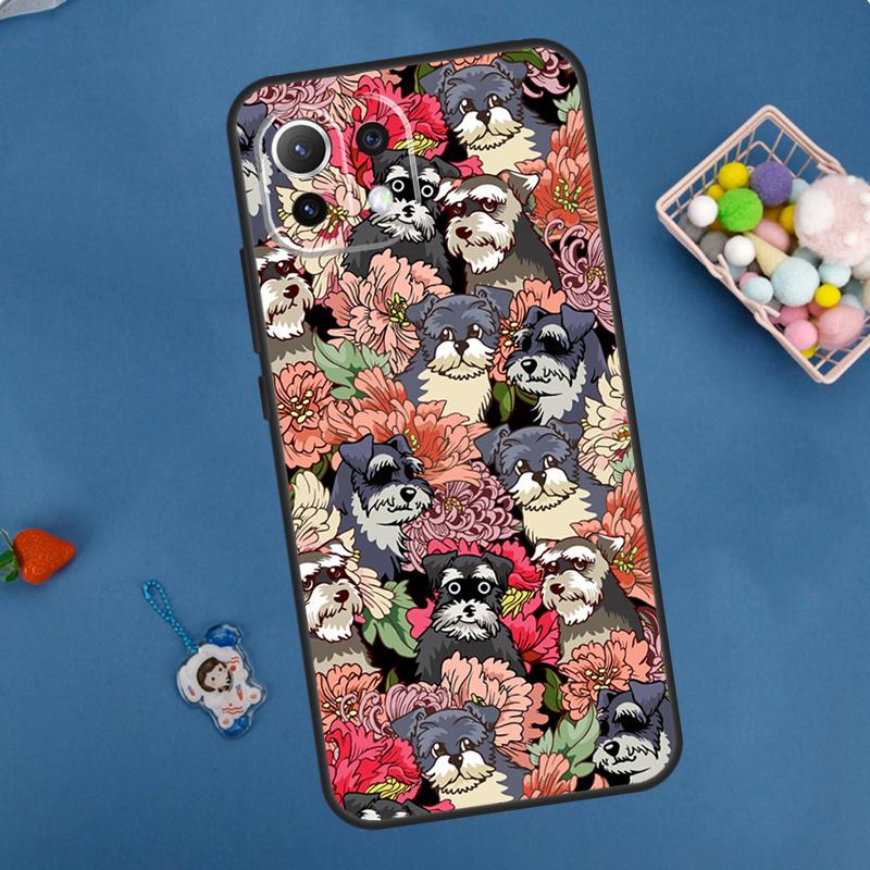 Schnauzer Puppy Dog Case For Xiaomi 14 13 15 Ultra 11T 12T 13T 14T Pro POCO X7 Pro X3 X5 F5 F6 M6 X6 Pro Cover