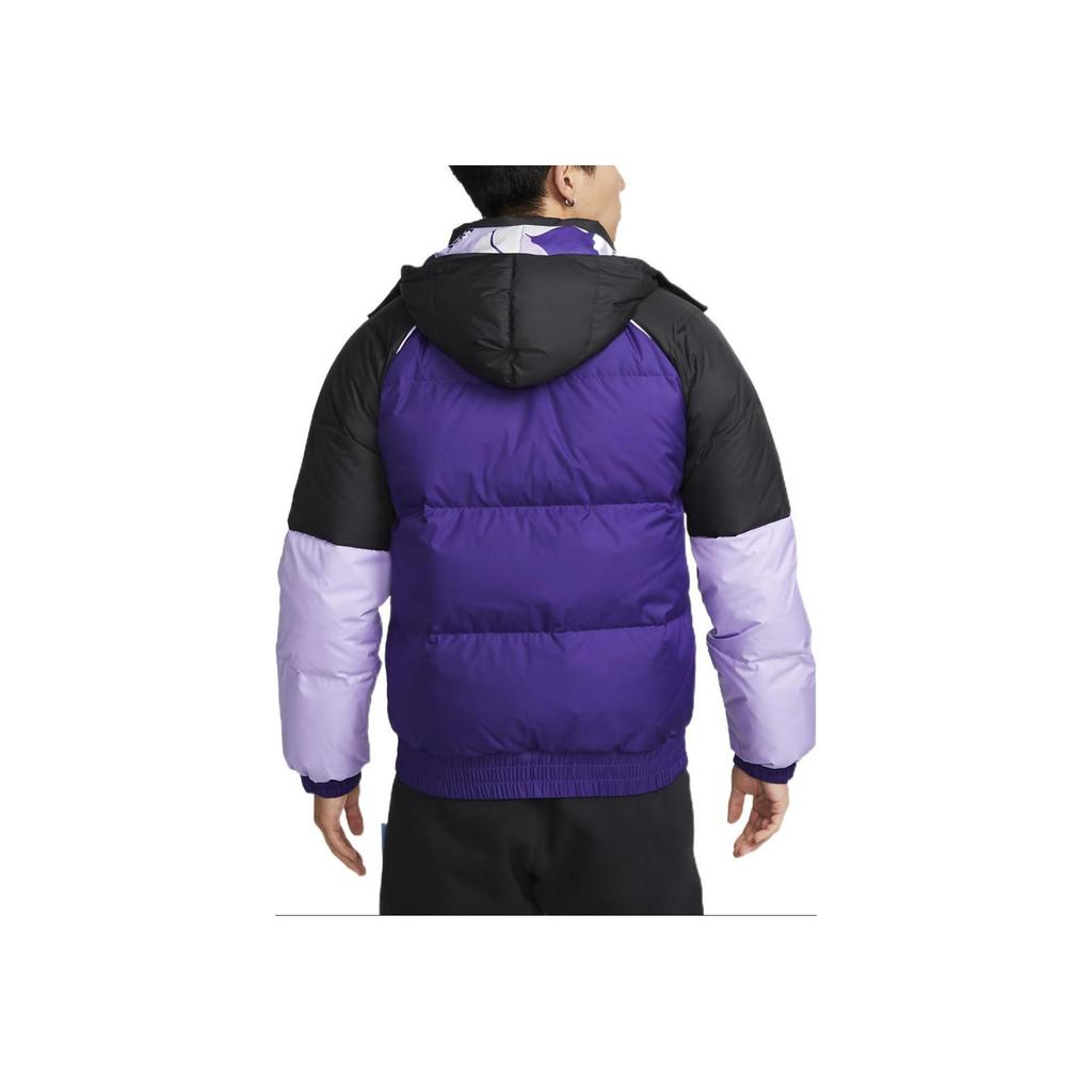 Nike Colorblock Logo Embroidered Hooded Zip-Up Jacket Men Outerwear DQ6141-547