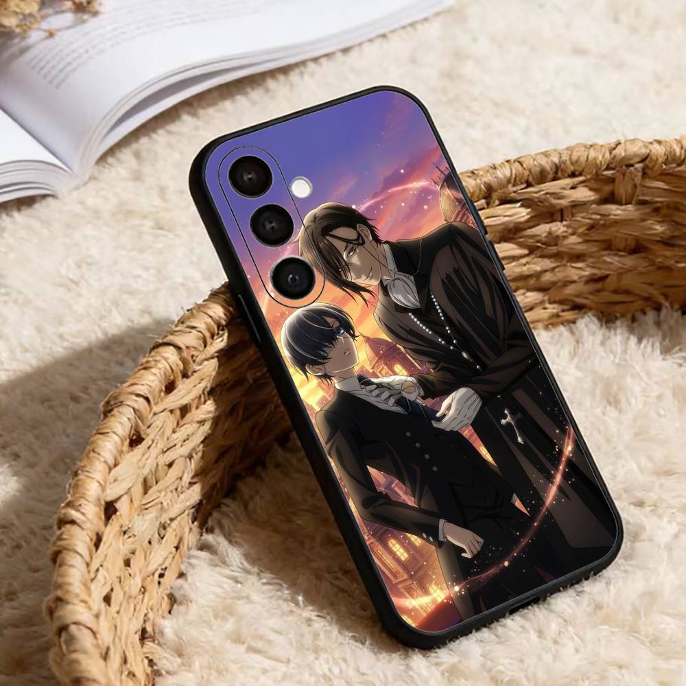 Черный Чехол Для Телефона С Аниме Себастьяном B-Butler Для Samsung Galaxy A91,80,73,72 ,71,53,52,32 ,31,22,21s,20,Мягкий Черный Чехол