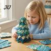 Easy Handmade Projects for Beginners 2PCS DIY Quilted Sewing Christmas Tree Kit, Whale+Crab/Turtle+Octopus Marine Theme, Ocean Themed Sensory