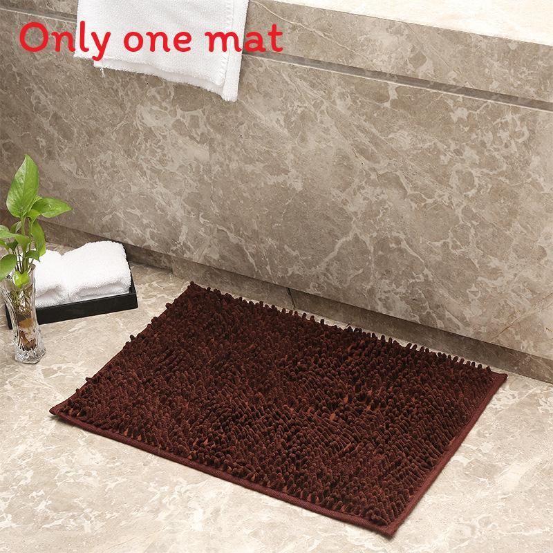 Современный плюшевый коврик для пола из полиэстера для кухни и ванной комнаты, подлежащий стирке в машине