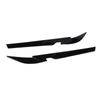 Pair of Front Headlight Eyebrow Glossy Black Left Right Headlamp Eyelid Cover Trim for 5 Series G30
