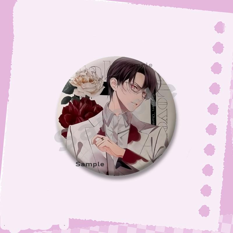 Горячая серия игр Diabolik Lovers Мягкие значки-кнопки Мультяшные круглые броши на рюкзак Аято Канато Райто Значки-украшения Подарки для друзей