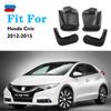 Брызговики для Honda Civic 2012-2015, брызговики для крыла, брызговик, автомобильные аксессуары, автомобильный стиль, передняя и задняя часть