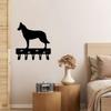 Belgian Malinois Dog Key Rack Wall Mounted Hook - Ornamental Home Storage Rack Iron Art Coat Hanger