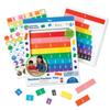 Learning Resources Math Learning Materials, Fractions, Rainbow Tile-Shaped, with Case, Authentic Product LER0615
