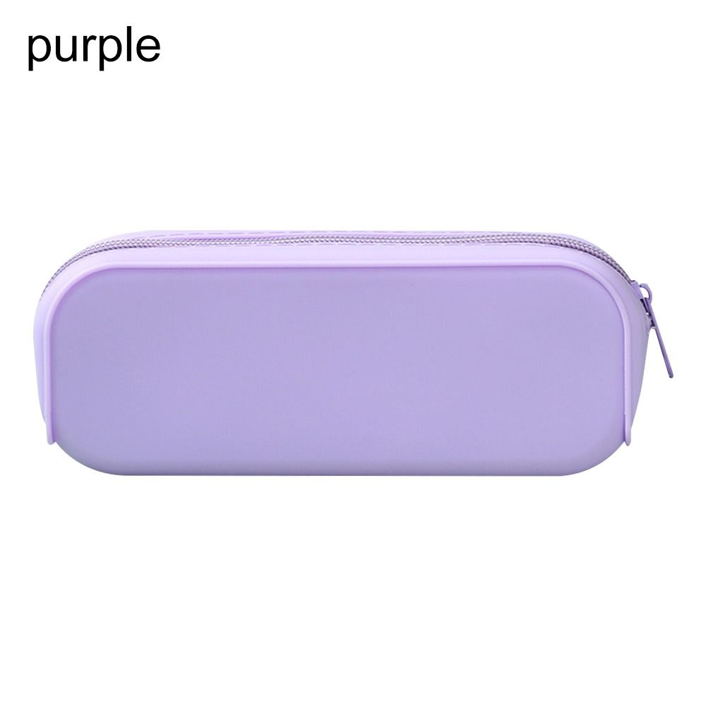 Single Layer Creative Colorful Silicone Pencil Case Stationery Box Storage Box Pencil Bag