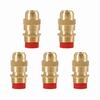 5PCS G1/2 Male Thread Misting Nozzle Brass Irrigation Nozzle Durable Spray Nozzle  Lawn Watering