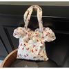 Новая милая универсальная женская портативная сумка через плечо, милая сумка-тоут с оборками, сумка большой вместимости