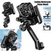 Cooling Motorcycle Phone Mount Motorcycle Phone Holder Mobile Phone Bracket 360° Rotation Navigation Motorcycle Accessories