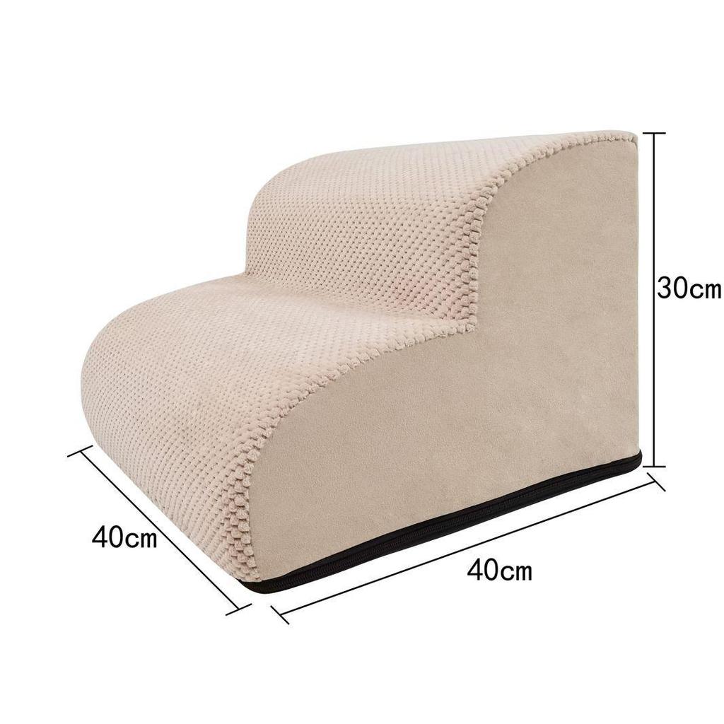 Моющийся серый пандус для домашних животных для маленьких и средних собак - Губчатые ступени и лестница для подъема на диван