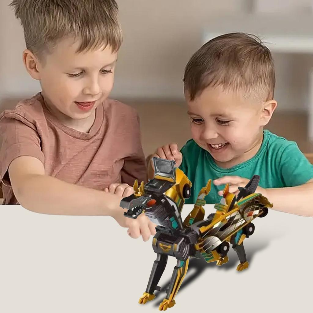 Newest 2 In 1 Magic Transformation Car Transforms Into Horse Transformation Toys Magnetic Collision Deformation Car Gift