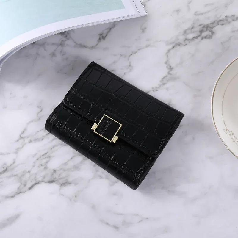 Women Short Wallet Small Fashion Brand Leather Purse Ladies Card Bag for Women Clutch Female Purse Money Clip Wallet