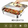 With Lid Grilled Fish Platter Non Stick Outdoor BBQ Grill Pan Durable Food Serving Pan  Oven Safe
