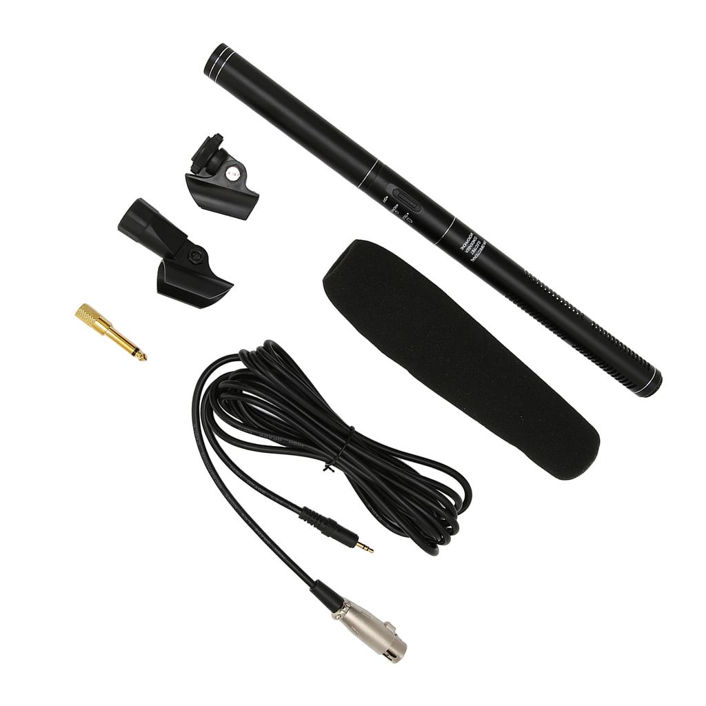 Wired Interview Microphone Aluminium Alloy Professional Noise Reduction Handheld Report Microphone