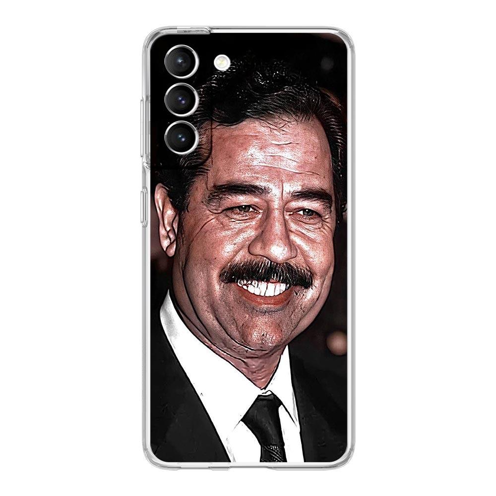 Saddam Hussein Iraq Flag Clear Silicone Phone Case For Samsung Galaxy S23 S22 5G S20 Ultra S21 FE 5G S10E S9 S8 S10 Plus Cover