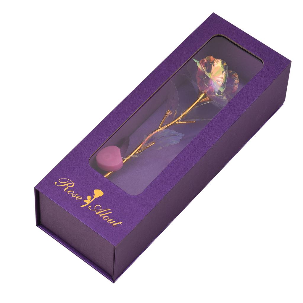 Красочная галактика Роза Подарки на День матери Розы из золотой фольги со светодиодной подсветкой Золотые розы Подарки