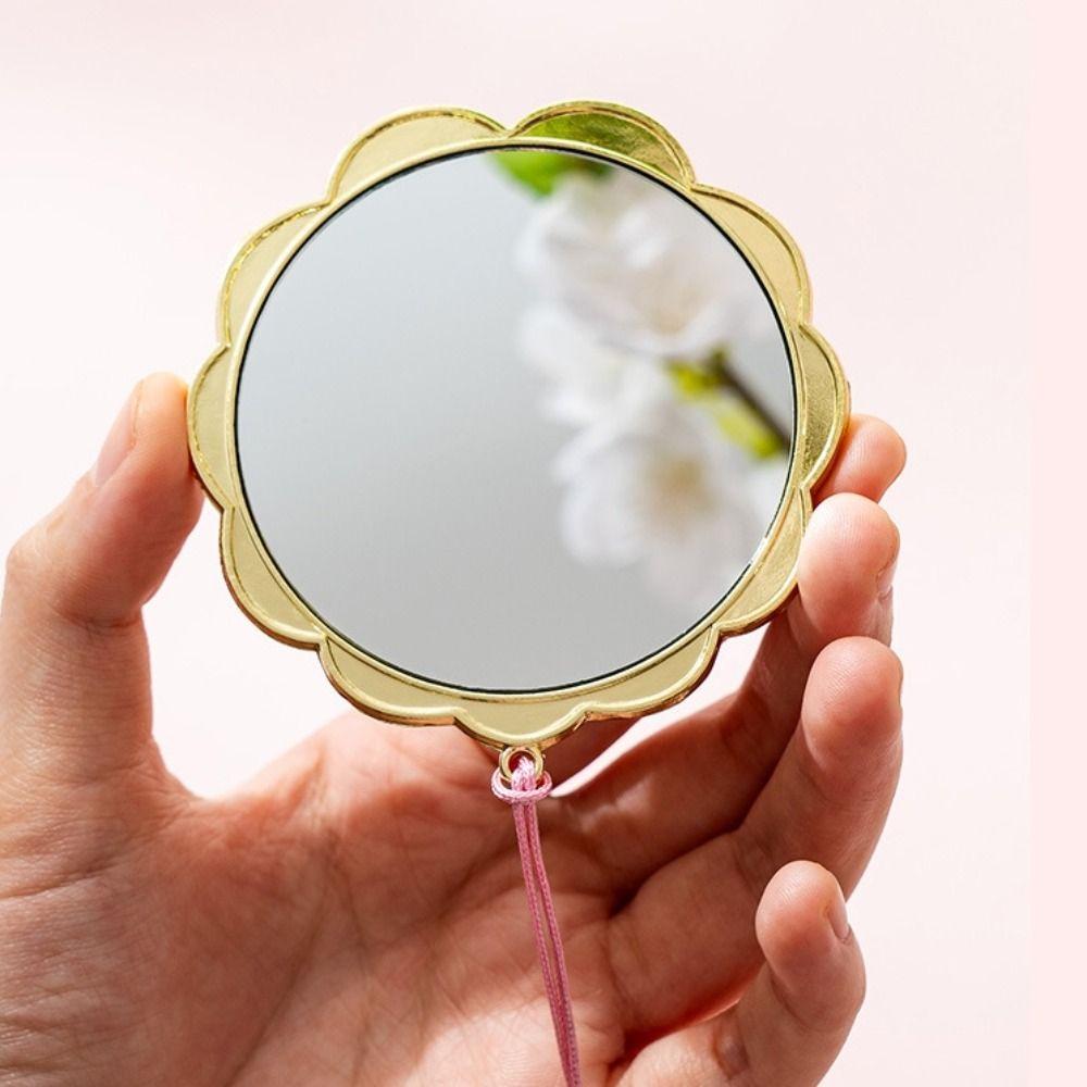 Медное 3D Зеркало для макияжа в виде цветка Изысканное винтажное зеркало Зеркало в китайском стиле Дуньхуан Унисекс