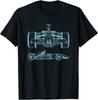 Formula Racing Car Silhouette Mechanical Engineering Unisex T-Shirt