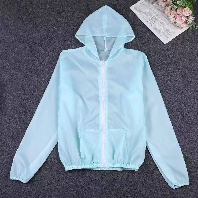 Летняя солнцезащитная одежда из ледяного шелка, женская однотонная ультратонкая дышащая быстросохнущая уличная мужская водонепроницаемая куртка с капюшоном