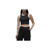 Solid Color Round Neck Sleeveless Sports Tank Top Women Tops Black DX4701-010