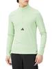 Adidas Quarter Zip Workout Jersey Size Small Men's Top, IEJ17, Semi-Green Sparkle/Black (IS3803),