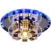 Современная потолочная люстра из К9-кристалла, светодиодная, припотолочная, люстра, сине-теплая белая, подвесной светильник, лампочки в комплекте