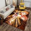 Anime Girl with Orange Hair suitable as a non-slip mat for the living room or bedroom sofa