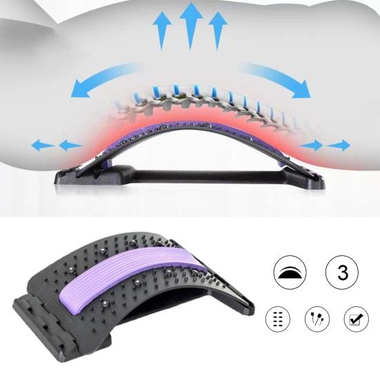 Back Stretcher Lightweight Portable Lumbar Traction Device Eco-friendly Back Pain Corrector for Pain Relief